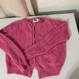 Princess Polly medium/Large Vibrant Pink Fuzzy Sweater
